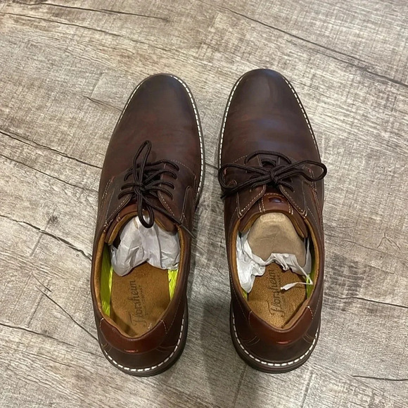 NWOB!! Men’s Florsheim - NORWALK - Plain Toe Oxford - Brown - Size 11.5M - Picture 2 of 9